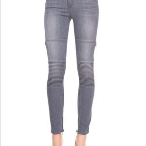 PAIGE demin gray motorcycle jeans size 32